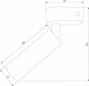 Бра Eurosvet Pitch 20143/1 LED черный в Талице - talica.mebel24.online | фото 2