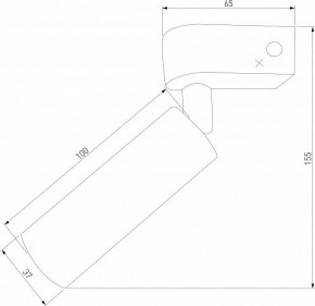 Бра Eurosvet Pitch 20143/1 LED латунь в Талице - talica.mebel24.online | фото