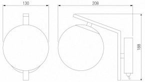 Бра Eurosvet Shape 70132/1 хром в Талице - talica.mebel24.online | фото 3