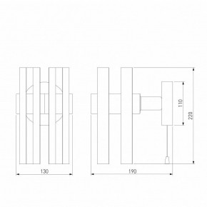 Бра Eurosvet Spada 70116/1 черный в Талице - talica.mebel24.online | фото 4