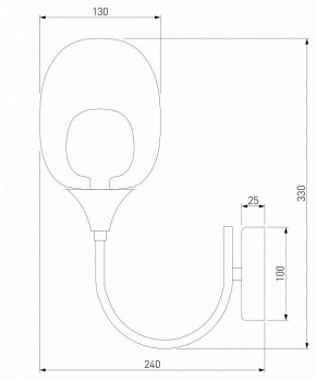 Бра Eurosvet Spritz 70218/1 латунь в Талице - talica.mebel24.online | фото 4