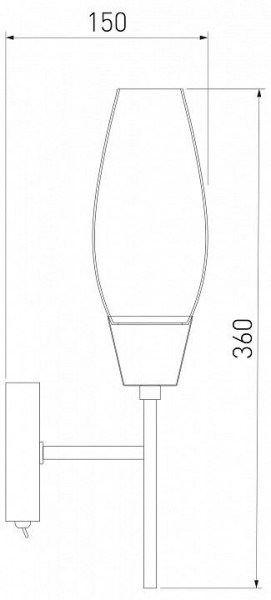 Бра Eurosvet Thalia 60140/1 сатин-никель в Талице - talica.mebel24.online | фото 3