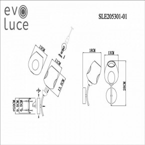 Бра EVOLUCE Besano SLE205301-01 в Талице - talica.mebel24.online | фото 7