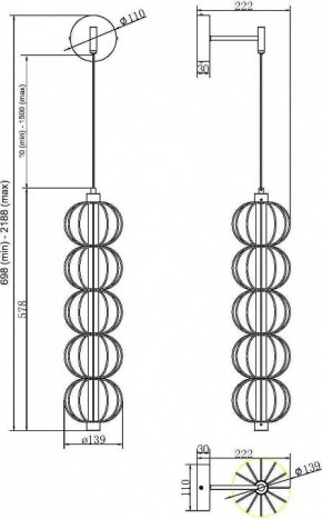 Бра Maytoni Golden Cage MOD216WL-L10G3K в Талице - talica.mebel24.online | фото 2