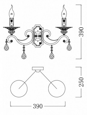 Бра Maytoni Grace RC247-WL-02-R в Талице - talica.mebel24.online | фото 3
