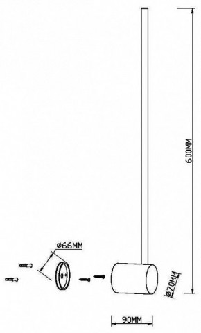 Бра Maytoni Light stick MOD237WL-L6BS3K в Талице - talica.mebel24.online | фото 4