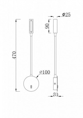 Бра Maytoni Stem C035WL-L3W3K в Талице - talica.mebel24.online | фото 6