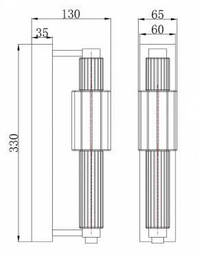 Бра Maytoni Verticale MOD308WL-L9CH3K в Талице - talica.mebel24.online | фото 3