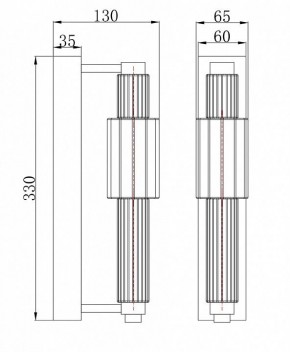 Бра Maytoni Verticale MOD308WL-L9GR3K в Талице - talica.mebel24.online | фото 3