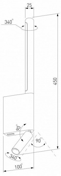 Бра с подсветкой Elektrostandard Sarca a066400 в Талице - talica.mebel24.online | фото 5