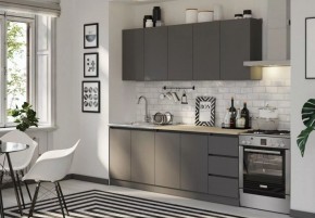 ЧЕЛСИ Кухонный гарнитур 2,0 м (Графит) в Талице - talica.mebel24.online | фото