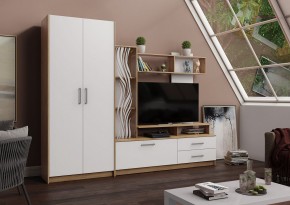 ДАРЬЯ Гостиная (Дуб Вотан/Белый глянец) в Талице - talica.mebel24.online | фото