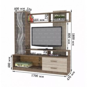ДАРЬЯ Гостиная (Дуб Вотан/Белый глянец) в Талице - talica.mebel24.online | фото 8