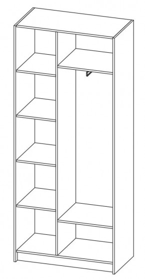 ДАРЬЯ Шкаф (Крафт серый/Крафт белый) гостиная в Талице - talica.mebel24.online | фото 6