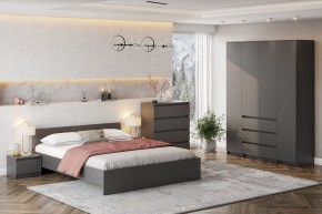 ДЕНВЕР Шкаф четырехстворчатый (Графит серый) в Талице - talica.mebel24.online | фото 3