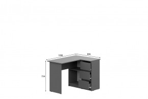 ДЕНВЕР Стол угловой (Графит серый) в Талице - talica.mebel24.online | фото 2