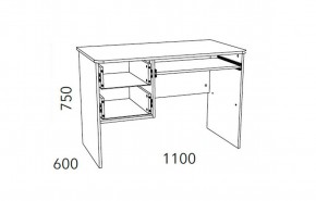 Детская Фанк Стол для компьютера НМ 009.19-05 М2 в Талице - talica.mebel24.online | фото 3