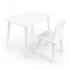Детский комплект стол и стул «Звезда» Rolti Baby (белый/белый, массив березы/мдф) в Талице - talica.mebel24.online | фото 1