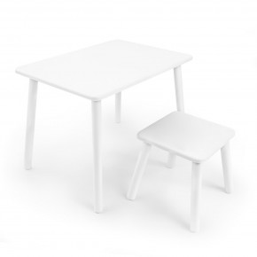 Детский комплект стол и табурет Rolti Baby (белая столешница/белое сиденье/белые ножки) в Талице - talica.mebel24.online | фото 1