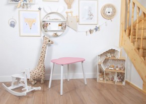 Детский стол Rolti Baby «Облачко»  (розовый/белый, массив березы/мдф) в Талице - talica.mebel24.online | фото