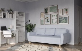 Диван-кровать Тулисия пастельно-голубой, ткань рогожка в Талице - talica.mebel24.online | фото 4