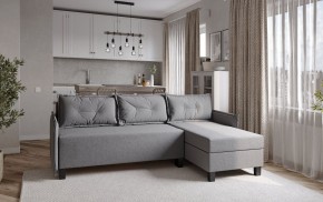 Диван-кровать угловой Киркас серый, ткань рогожка в Талице - talica.mebel24.online | фото 2