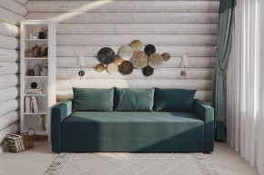 Диван-кровать Вало сине-зелёный, ткань рогожка в Талице - talica.mebel24.online | фото 2