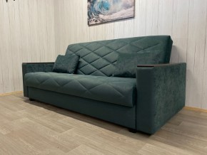 Диван Престиж-15 (НПБ+МДФ) велюр Sensey bottle green в Талице - talica.mebel24.online | фото