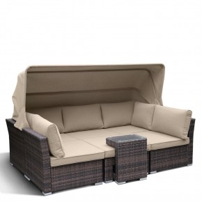 Диван-трансформер из искусственного ротанга AFM-320B Brown в Талице - talica.mebel24.online | фото 3