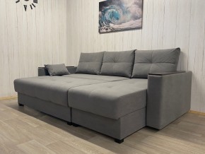 Диван угловой Комфорт-3 (НПБ+МДФ) велюр Galaxy Lite 26 в Талице - talica.mebel24.online | фото 3