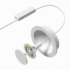 DK2700-WH Встраиваемый светильник, IP 20, 7 Вт, LED 3000, белый, алюминий в Талице - talica.mebel24.online | фото 5