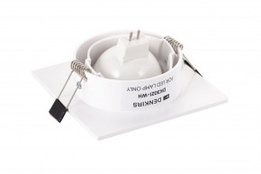 DK3021-WH Встраиваемый светильник, IP 20, 10 Вт, GU5.3, LED, белый, пластик в Талице - talica.mebel24.online | фото 3