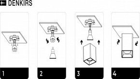 DK3030-WH Светильник накладной IP 20, 10 Вт, GU5.3, LED, белый, пластик в Талице - talica.mebel24.online | фото 8