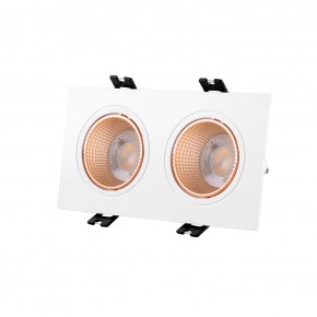 DK3072-WBR Встраиваемый светильник, IP 20, 10 Вт, GU5.3, LED, белый/бронзовый, пластик в Талице - talica.mebel24.online | фото 1