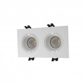 DK3072-WH Встраиваемый светильник, IP 20, 10 Вт, GU5.3, LED, белый/белый, пластик в Талице - talica.mebel24.online | фото 1