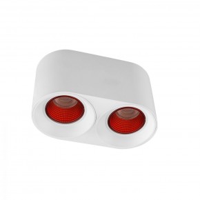 DK3096-WH+RD Светильник накладной IP 20, 10 Вт, GU5.3, LED, белый/красный, пластик в Талице - talica.mebel24.online | фото 1