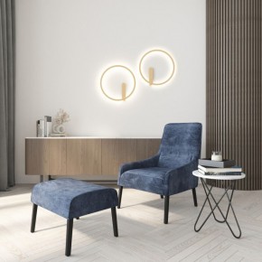 DK5035-SG Бра ROUND со светодиодом, IP20, 24W, 3000/4000/6500K, матовое золото, алюминий в Талице - talica.mebel24.online | фото