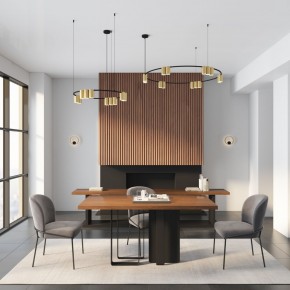 DK5060-BK+SG Бра ORBIT, IP20, 3000К, LED, 10 Вт, черный + сатинированное золото, алюминий в Талице - talica.mebel24.online | фото 6