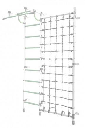 Дополнительная стойка к пристенному ДСК Pastel с сеткой для лазания, цв. белый в Талице - talica.mebel24.online | фото