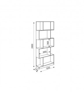 Дуглас (подростковая) М05 Стеллаж в Талице - talica.mebel24.online | фото 2
