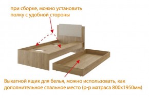 Дуглас (подростковая) М14 Кровать в Талице - talica.mebel24.online | фото 5