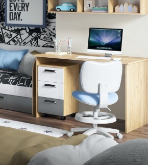 Дуглас (подростковая) М16 Стол прямой + М09 Тумба в Талице - talica.mebel24.online | фото