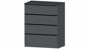 ЭЛЕГАНТ Комод 4 ящика (графит) в Талице - talica.mebel24.online | фото