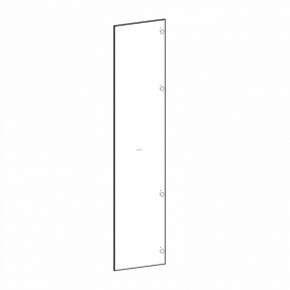 Фасад двери глухой (правый) Глянец белый Марсель в Талице - talica.mebel24.online | фото 4