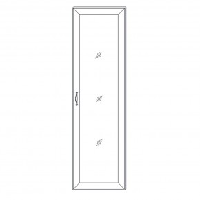 Фасад двери с зеркалом Сиена в Талице - talica.mebel24.online | фото 3