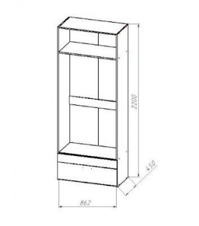 ГЕОМЕТРИЯ ГМТ.04 шкаф в Талице - talica.mebel24.online | фото 2