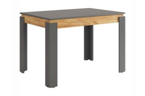 ГЕРМЕС 2 Стол обеденный раздвижной (графит/крафт золотой) в Талице - talica.mebel24.online | фото
