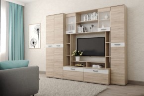 Гостиная Белла (Дуб Сонома/Белый глянец) в Талице - talica.mebel24.online | фото