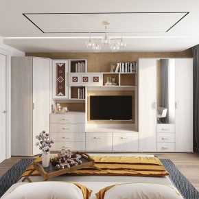 Гостиная Белла (модульная) ясень белый в Талице - talica.mebel24.online | фото