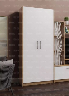 ДАРЬЯ Шкаф (Дуб Вотан/Белый глянец) гостиная в Талице - talica.mebel24.online | фото 2